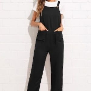 Button Strap Overalls